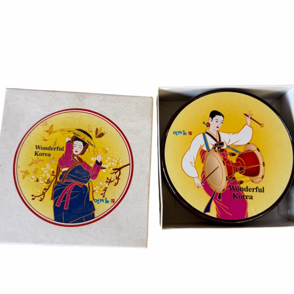 Korean Themed Decorative Coasters in Box Set